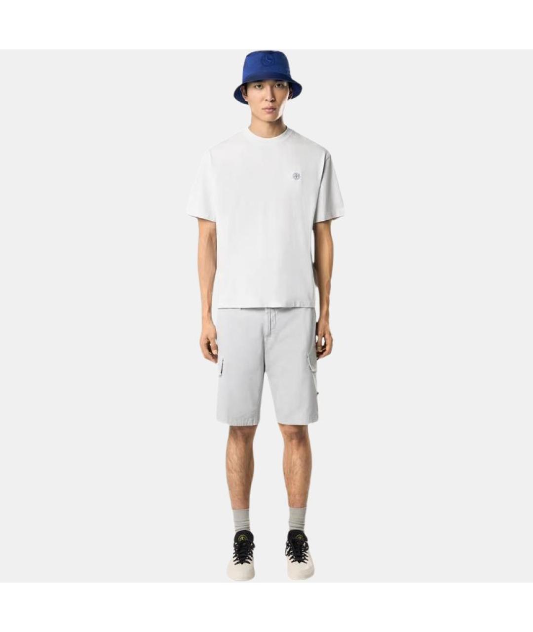 STONE ISLAND Белая футболка, фото 2