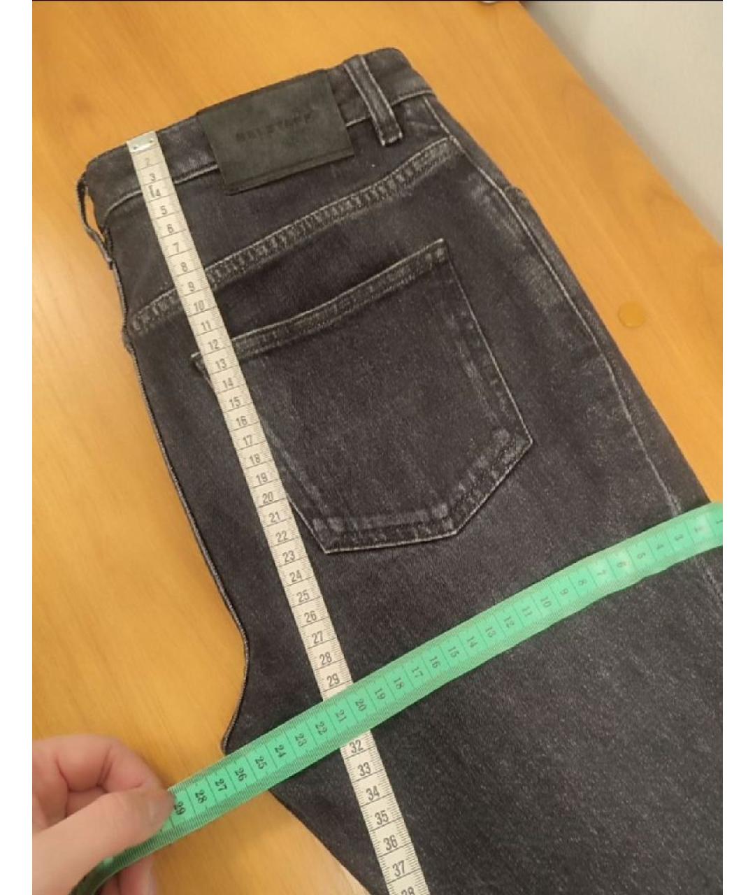 BELSTAFF Черные хлопко-эластановые джинсы слим, фото 7