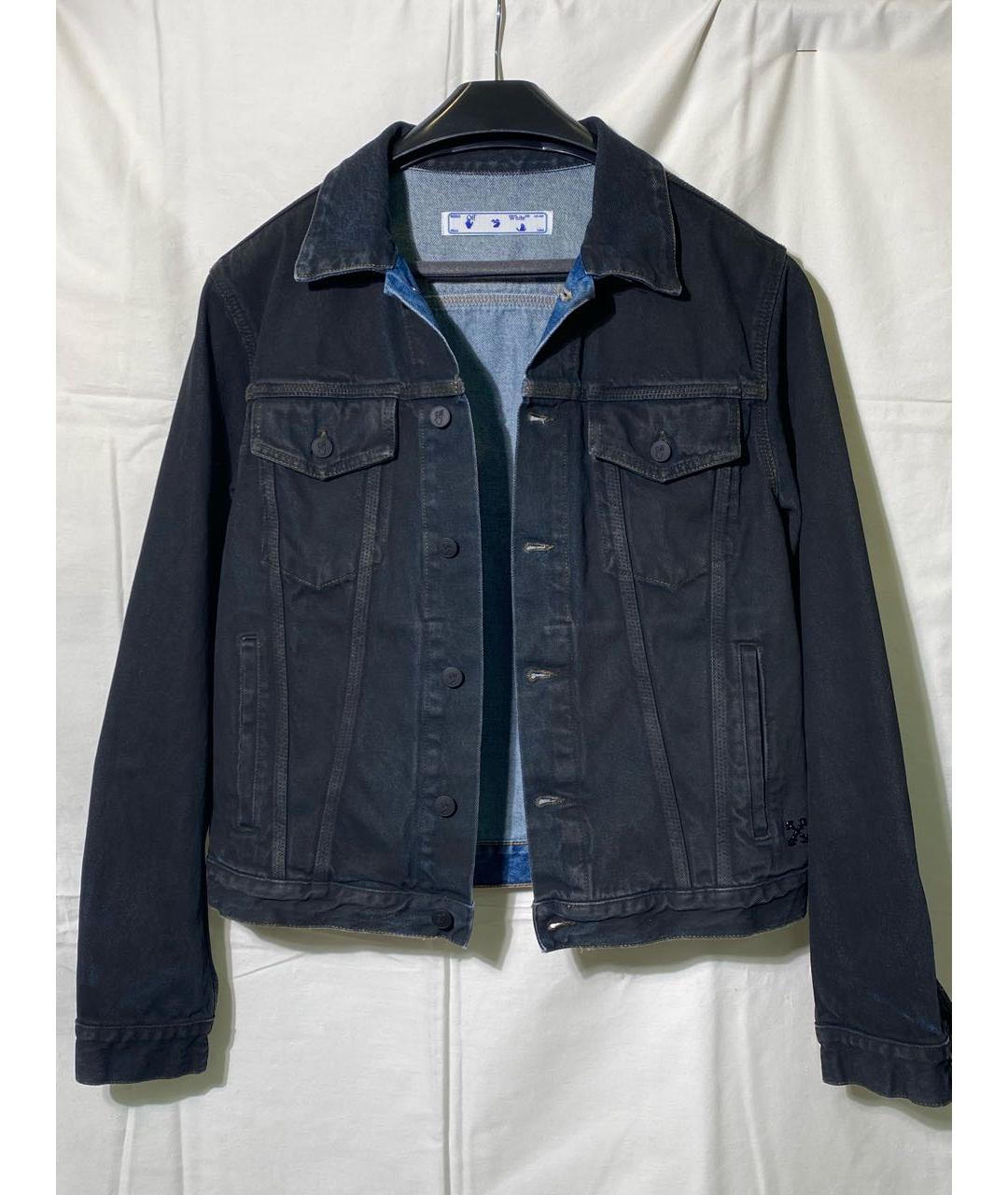 OFF-WHITE Черная деним куртка, фото 7