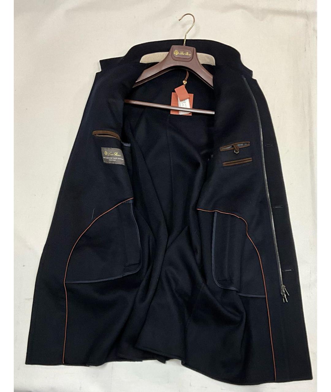 LORO PIANA Синее кашемировое пальто, фото 2