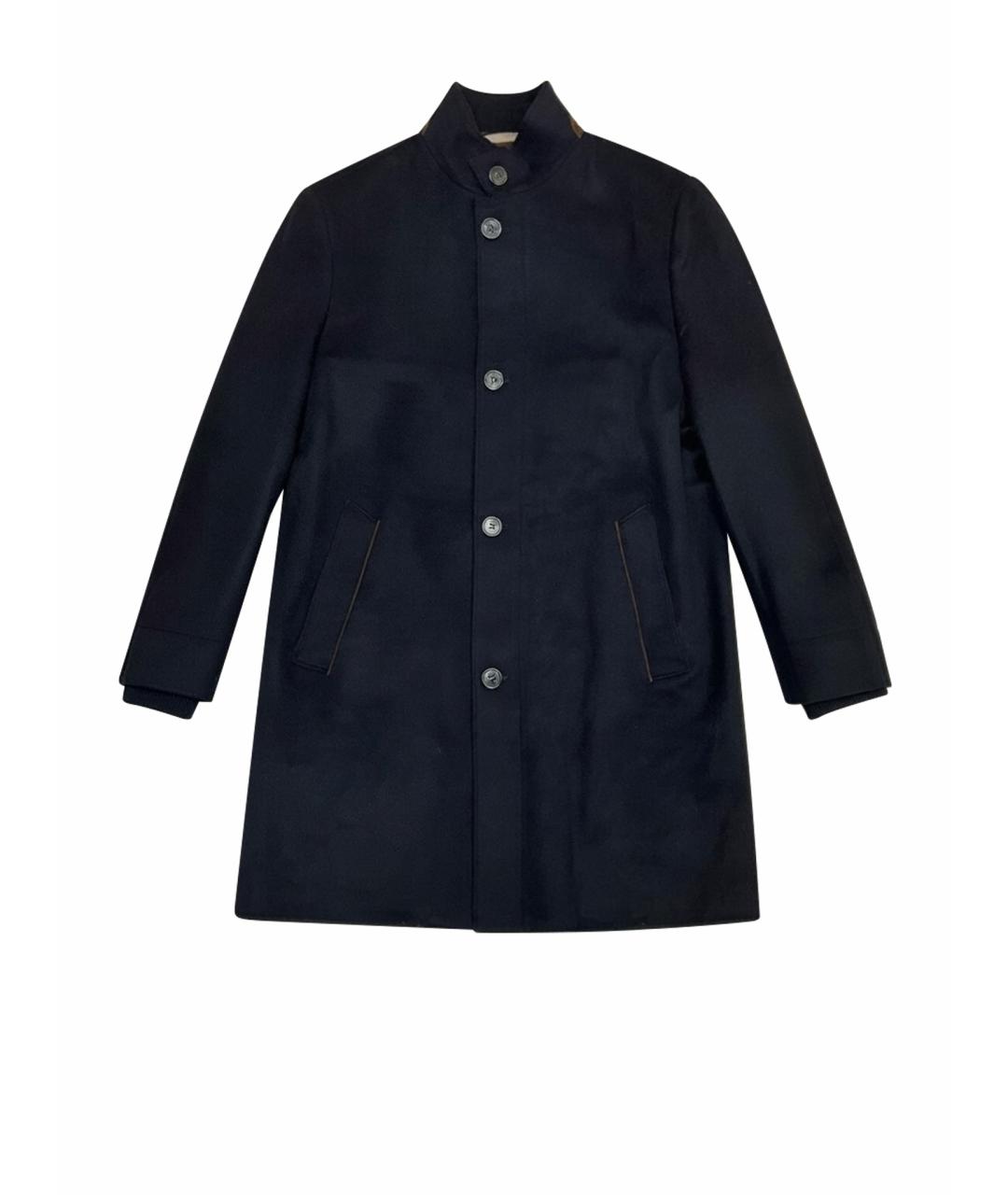 LORO PIANA Синее кашемировое пальто, фото 1