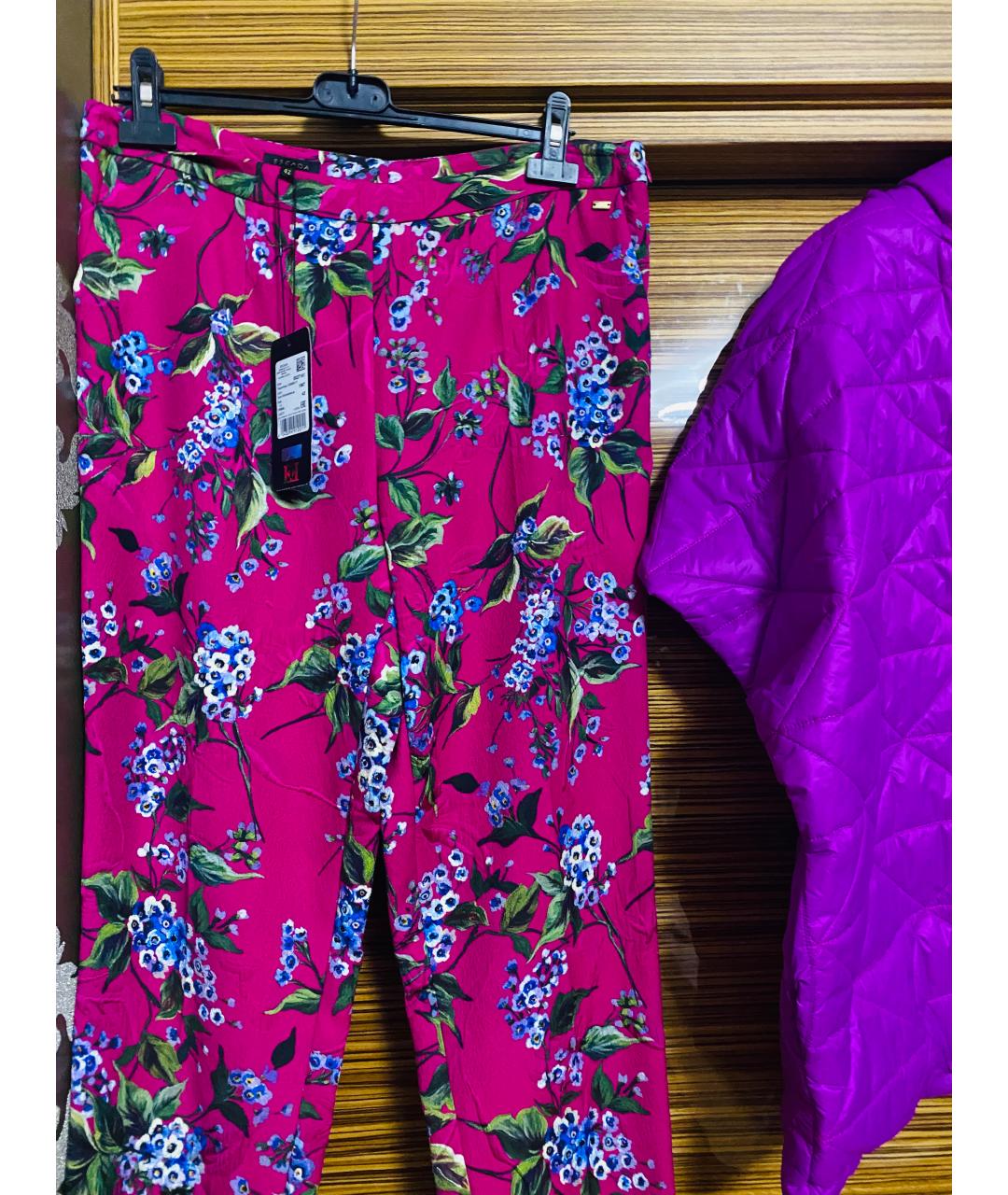 ESCADA Фуксия вискозный костюм с брюками, фото 3