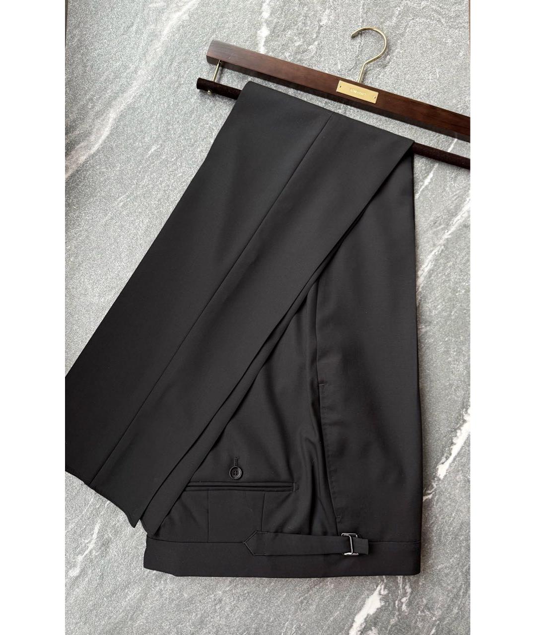 TOM FORD Черные шерстяные классические брюки, фото 4