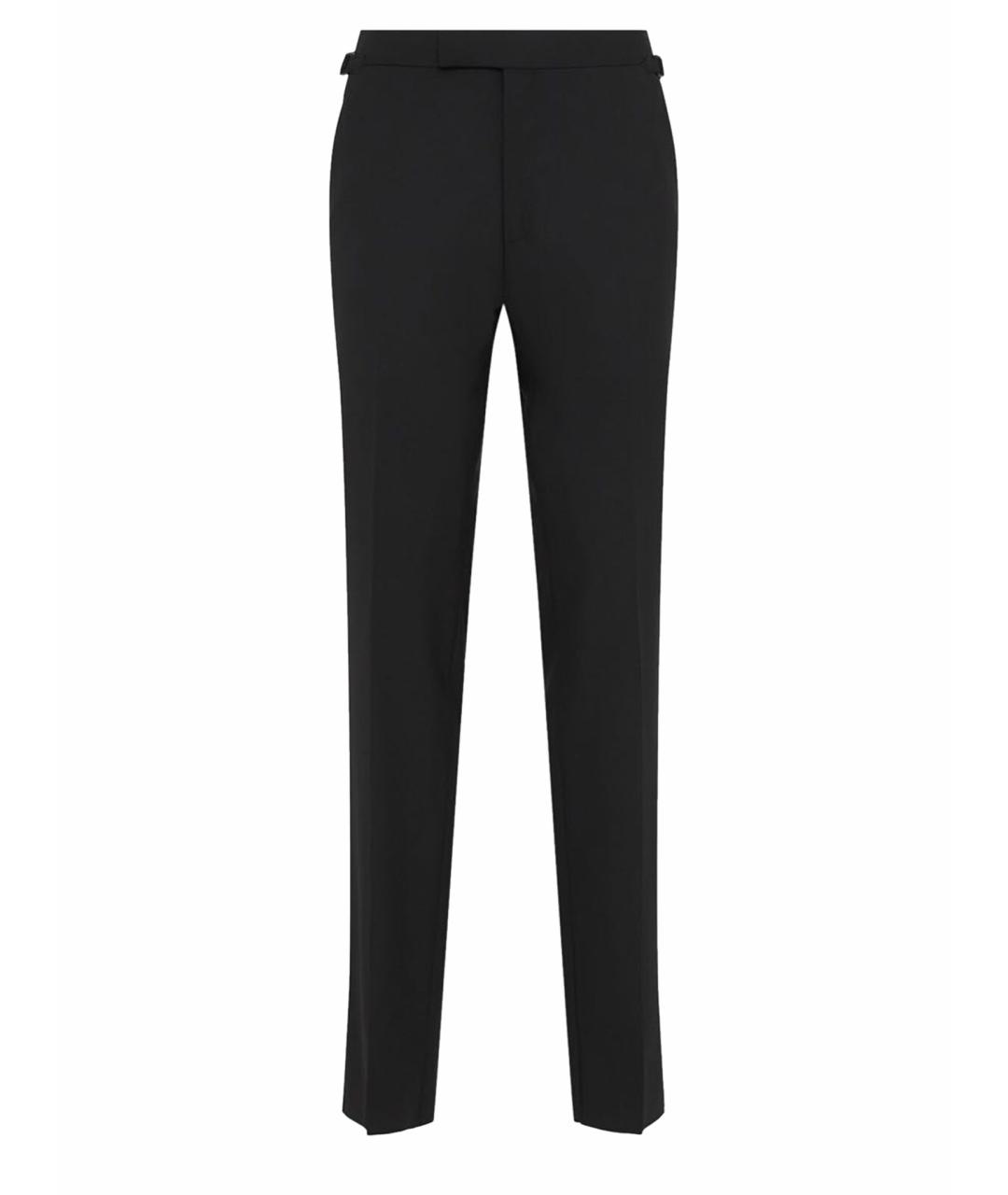 TOM FORD Черные шерстяные классические брюки, фото 1