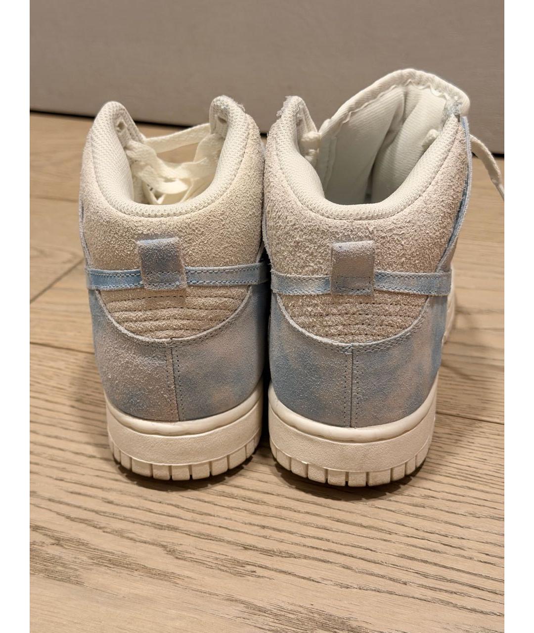 NIKE Голубые замшевые кроссовки, фото 4