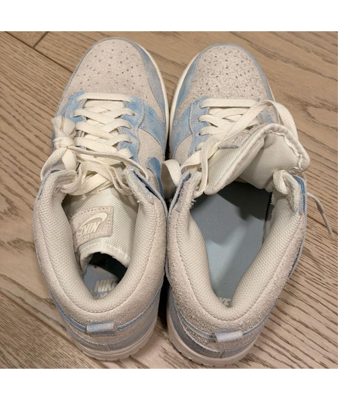 NIKE Голубые замшевые кроссовки, фото 3