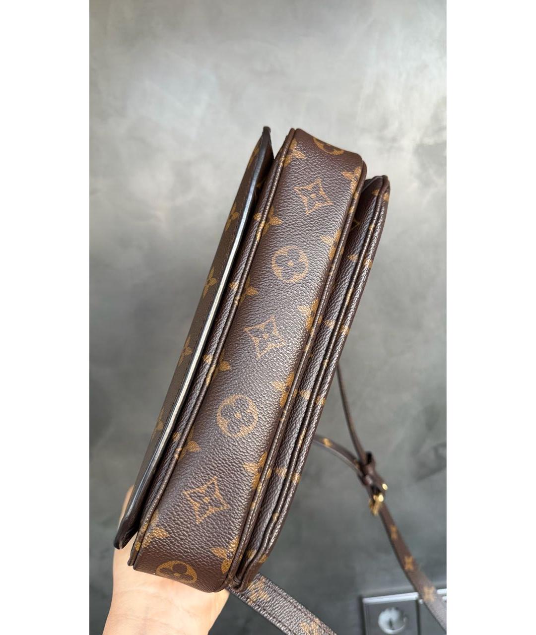 LOUIS VUITTON Коричневая сумка через плечо, фото 4