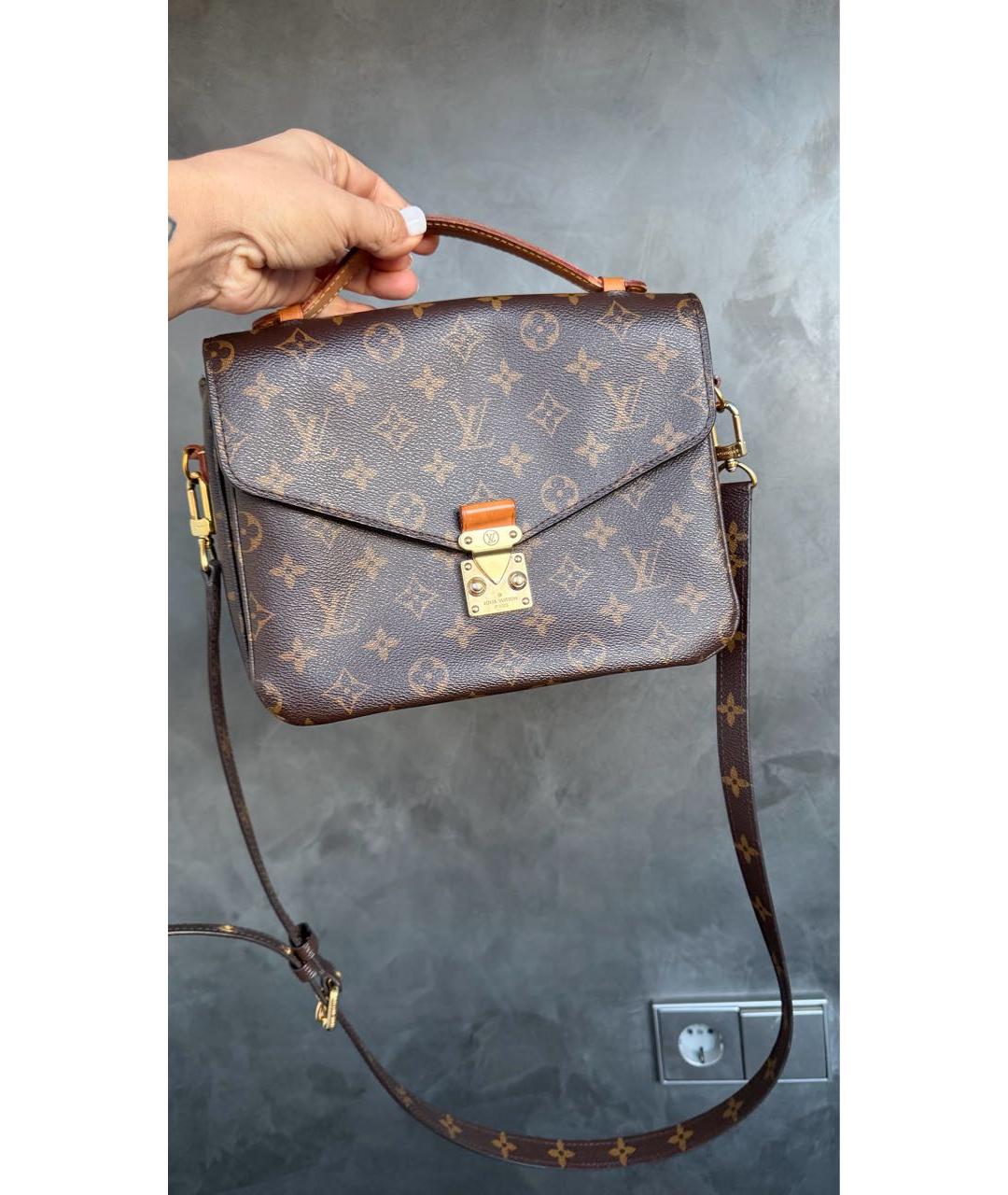 LOUIS VUITTON Коричневая сумка через плечо, фото 7