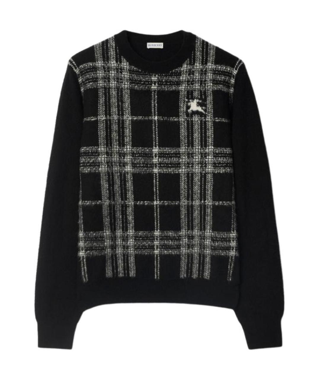 BURBERRY Черный шерстяной джемпер / свитер, фото 1