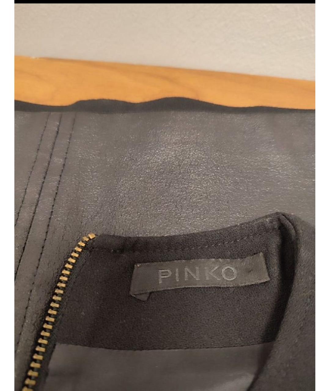 PINKO Черное повседневное платье, фото 3