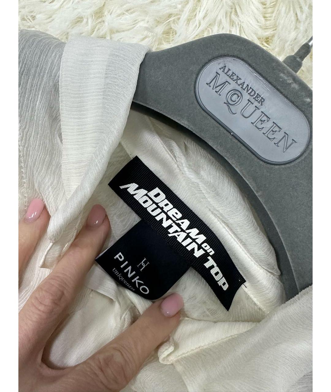 PINKO Белое коктейльное платье, фото 3