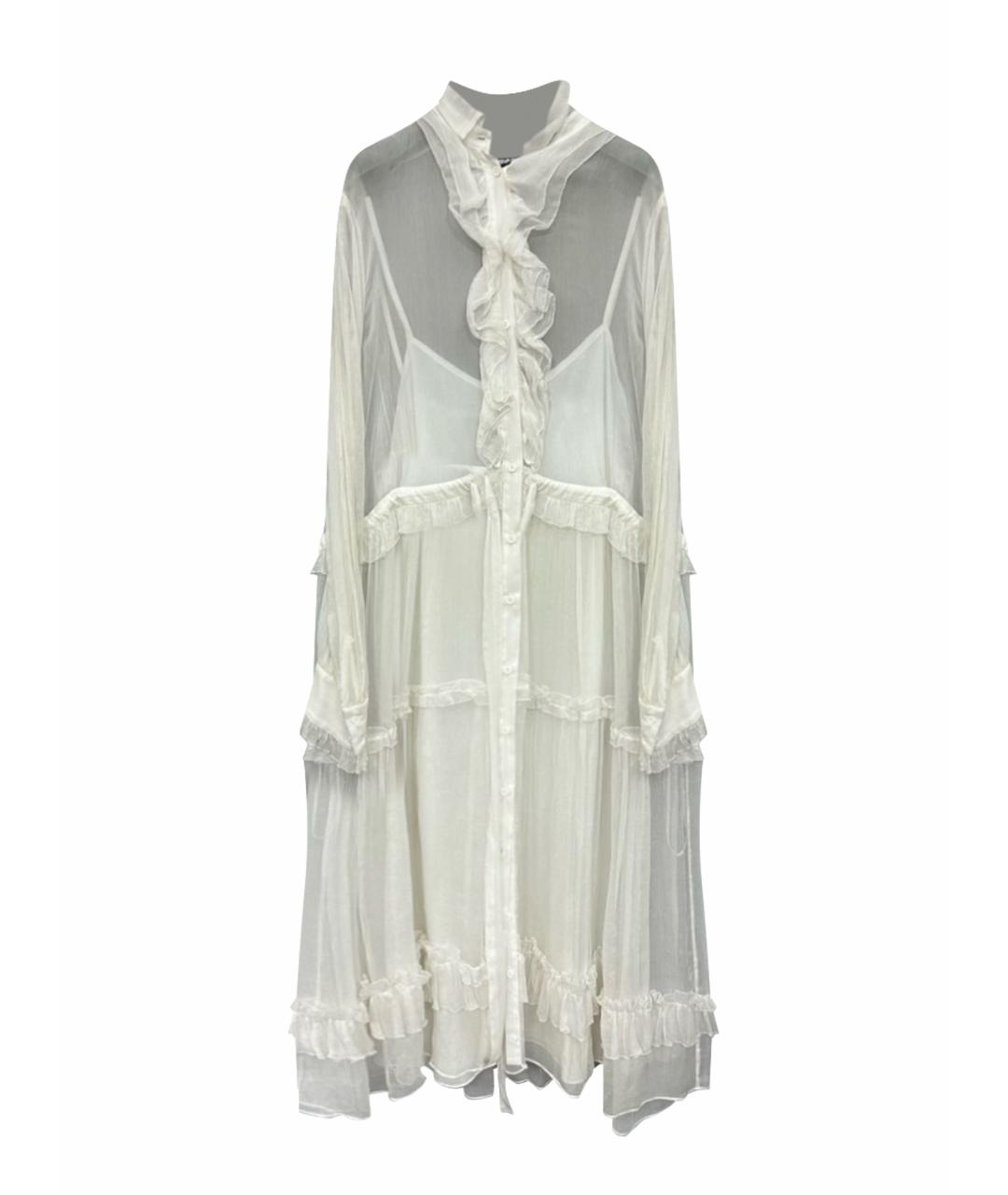 PINKO Белое коктейльное платье, фото 1