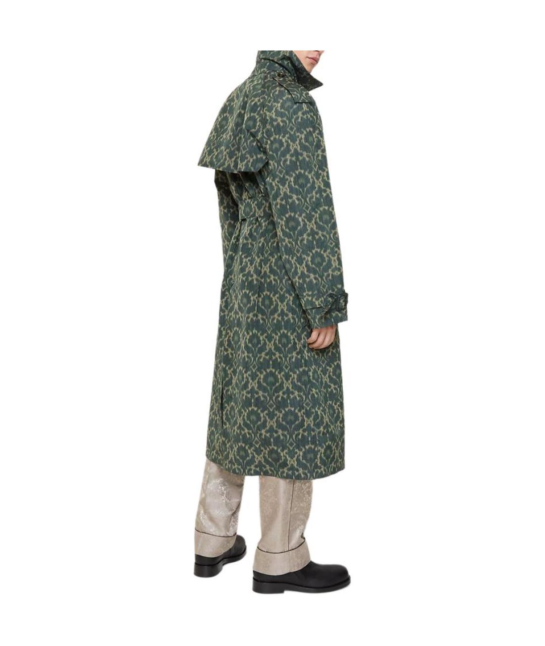 BURBERRY Зеленый тренч / плащ, фото 4