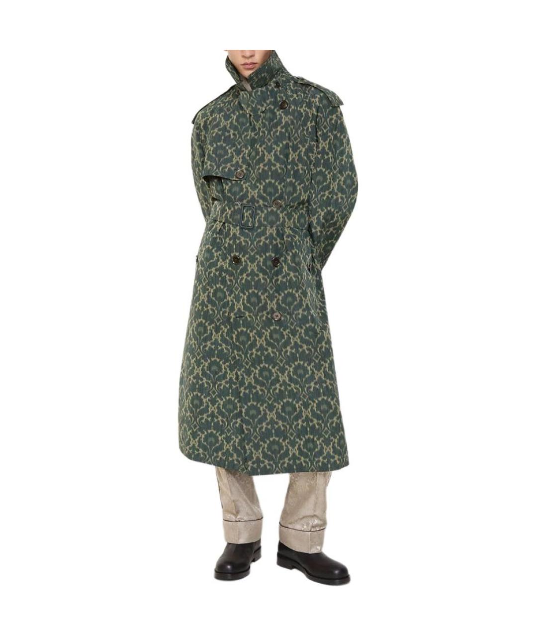 BURBERRY Зеленый тренч / плащ, фото 3