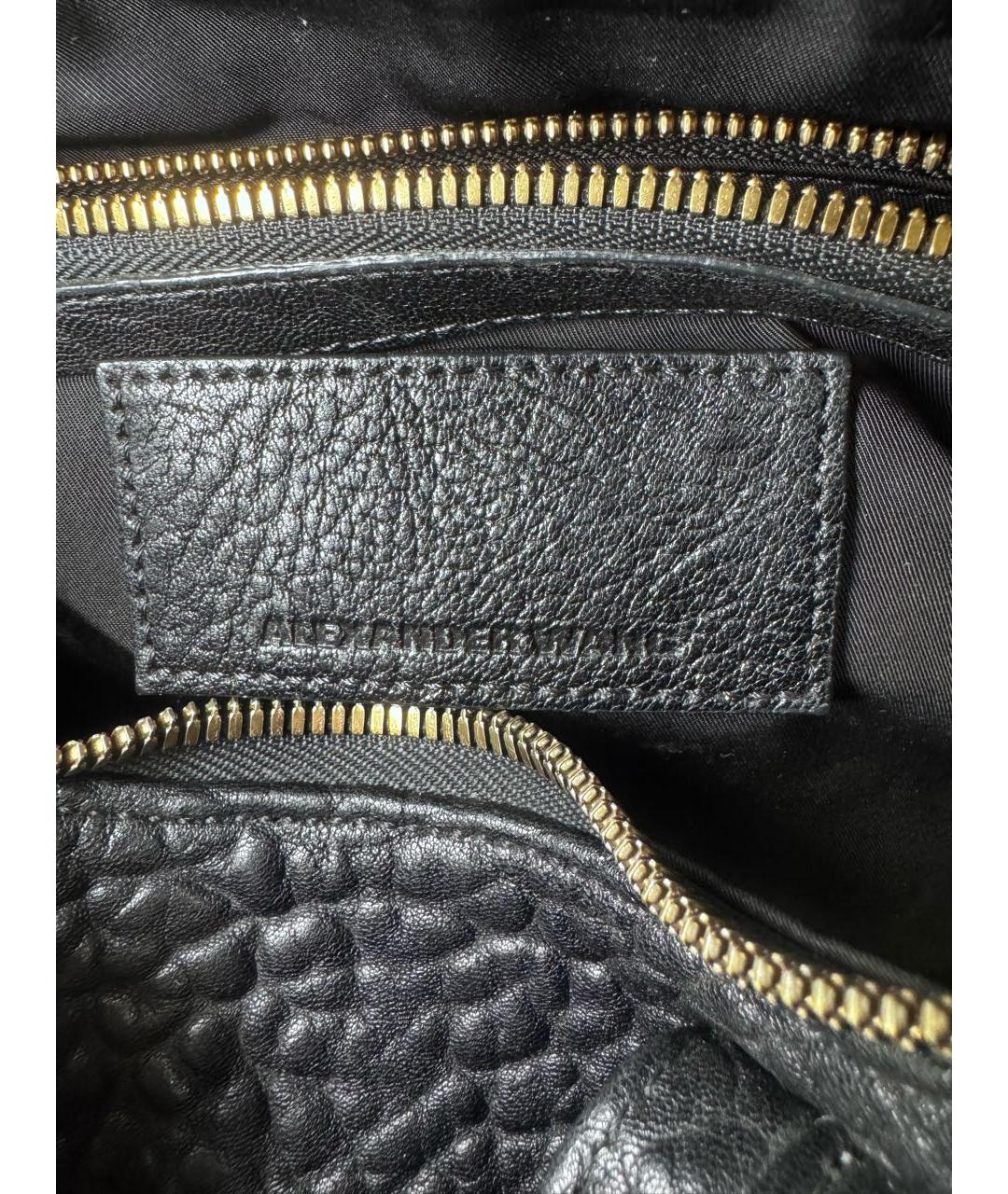 ALEXANDER WANG Черная кожаная сумка на плечо, фото 4