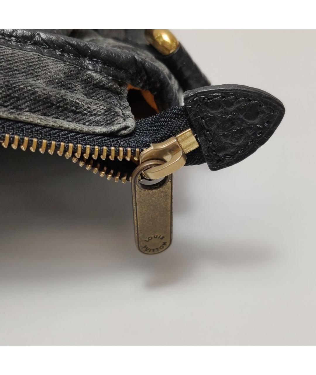 LOUIS VUITTON Серая деним сумка тоут, фото 8