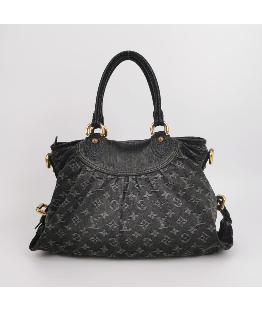 LOUIS VUITTON Серая деним сумка тоут, фото 2