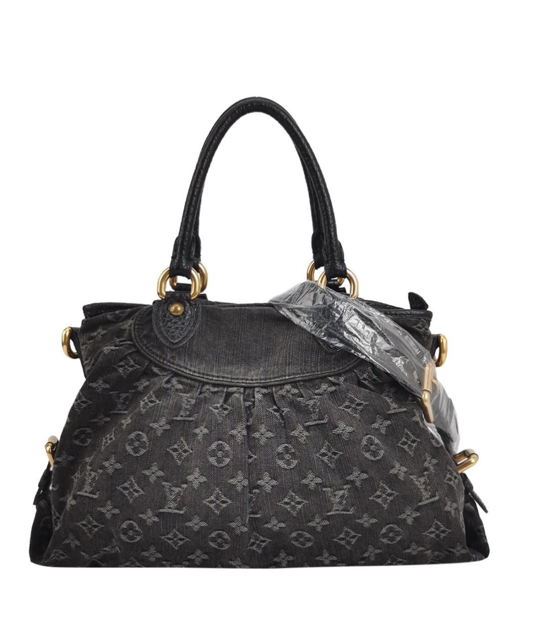 LOUIS VUITTON Серая деним сумка тоут, фото 9