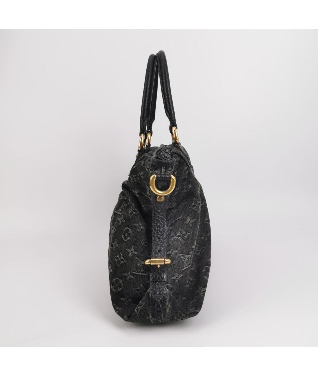 LOUIS VUITTON Серая деним сумка тоут, фото 3