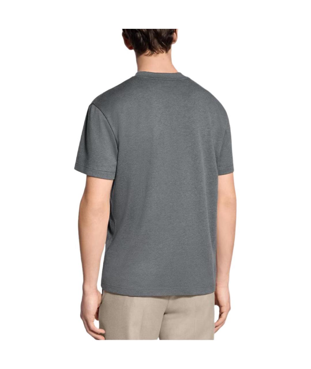 LOUIS VUITTON Серая футболка, фото 3
