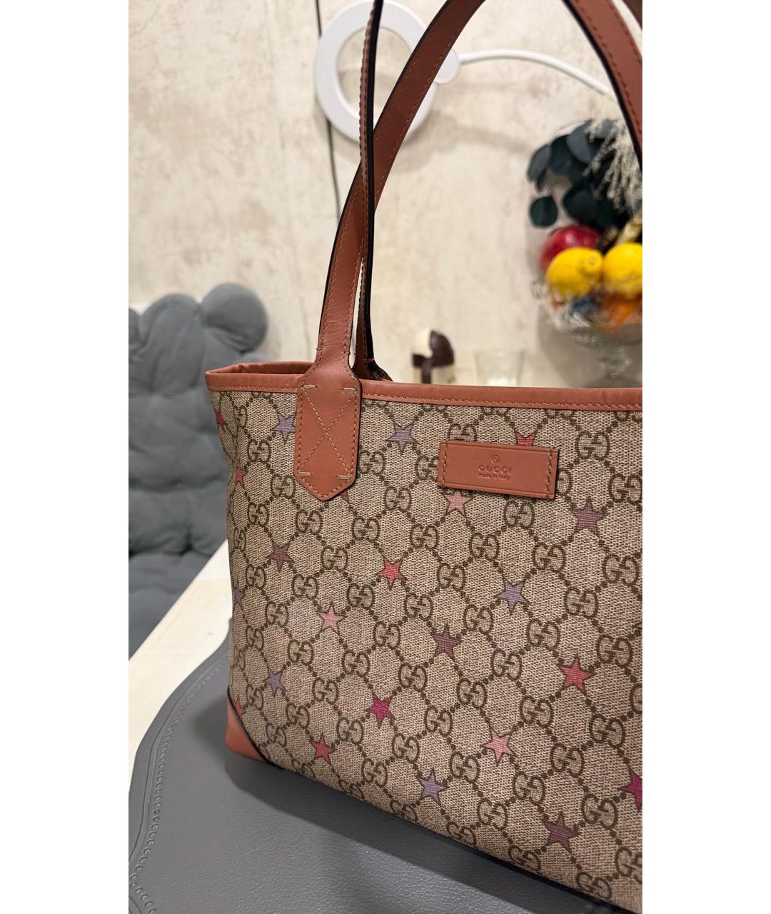 GUCCI Коричневая сумка тоут, фото 2