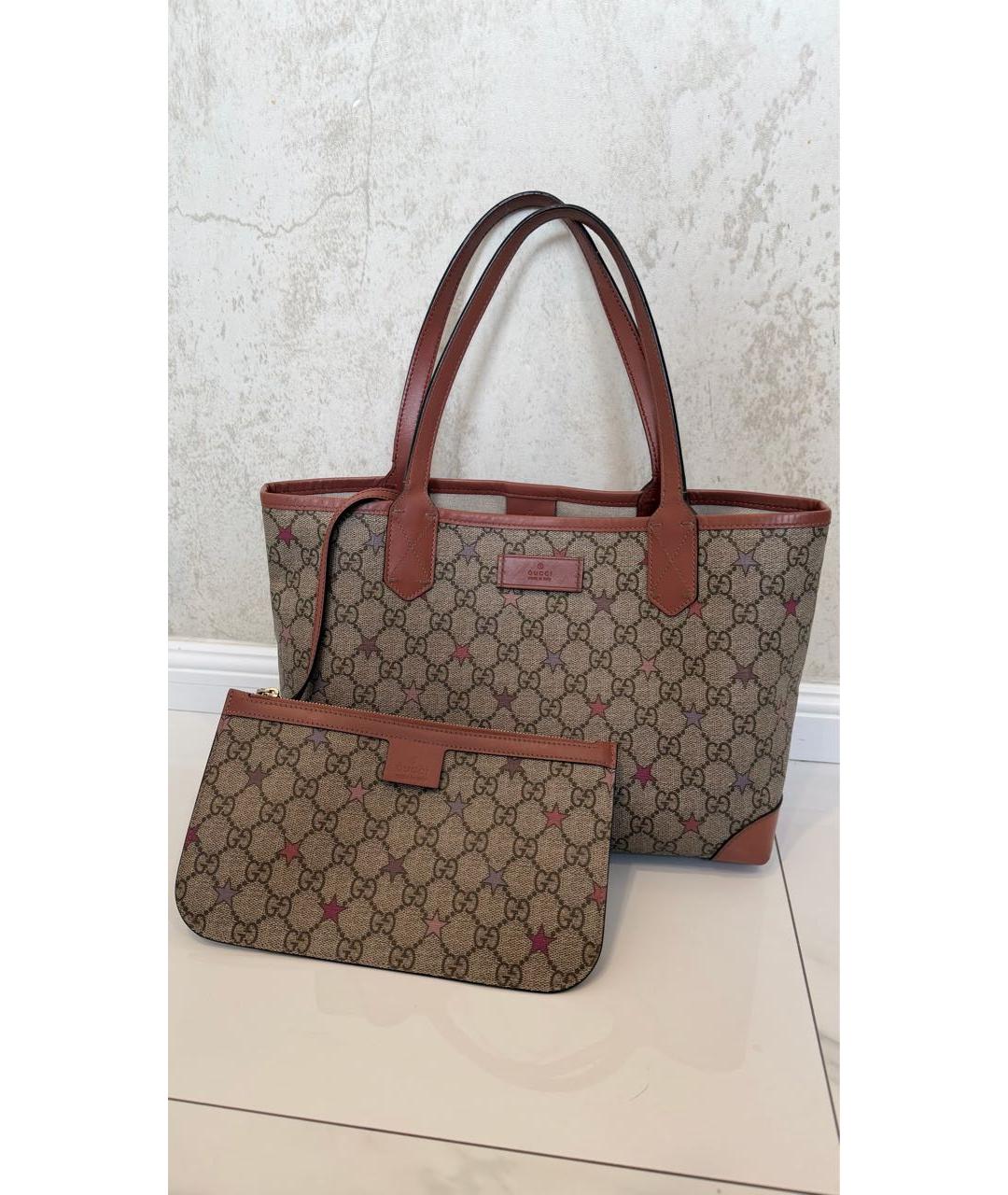 GUCCI Коричневая сумка тоут, фото 8