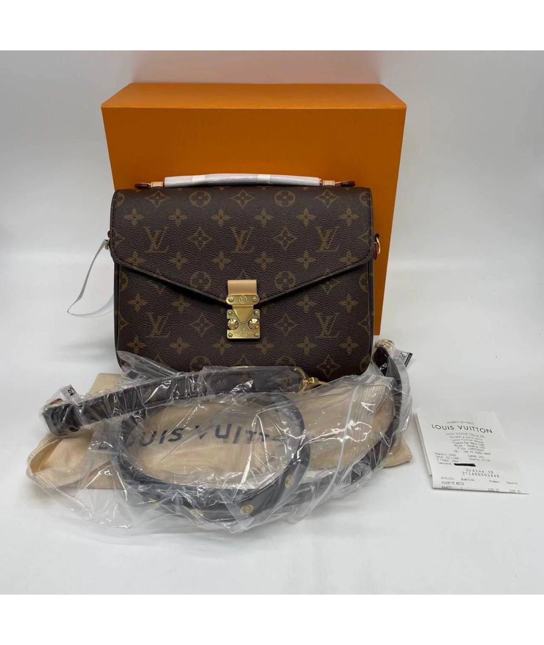 LOUIS VUITTON Коричневая сумка через плечо, фото 2