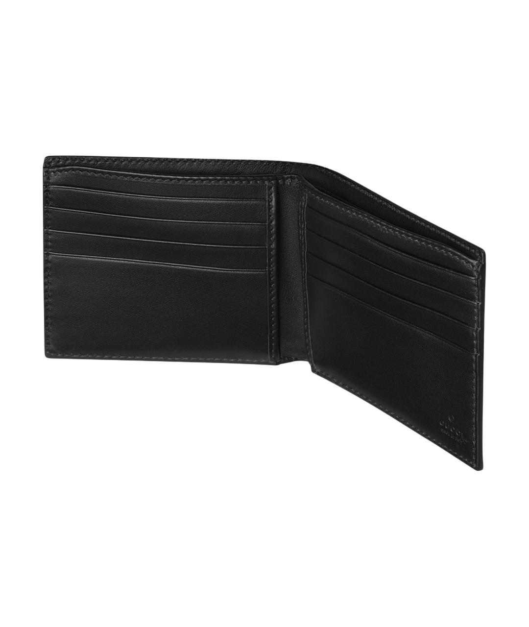 GUCCI Черный кожаный кошелек, фото 4