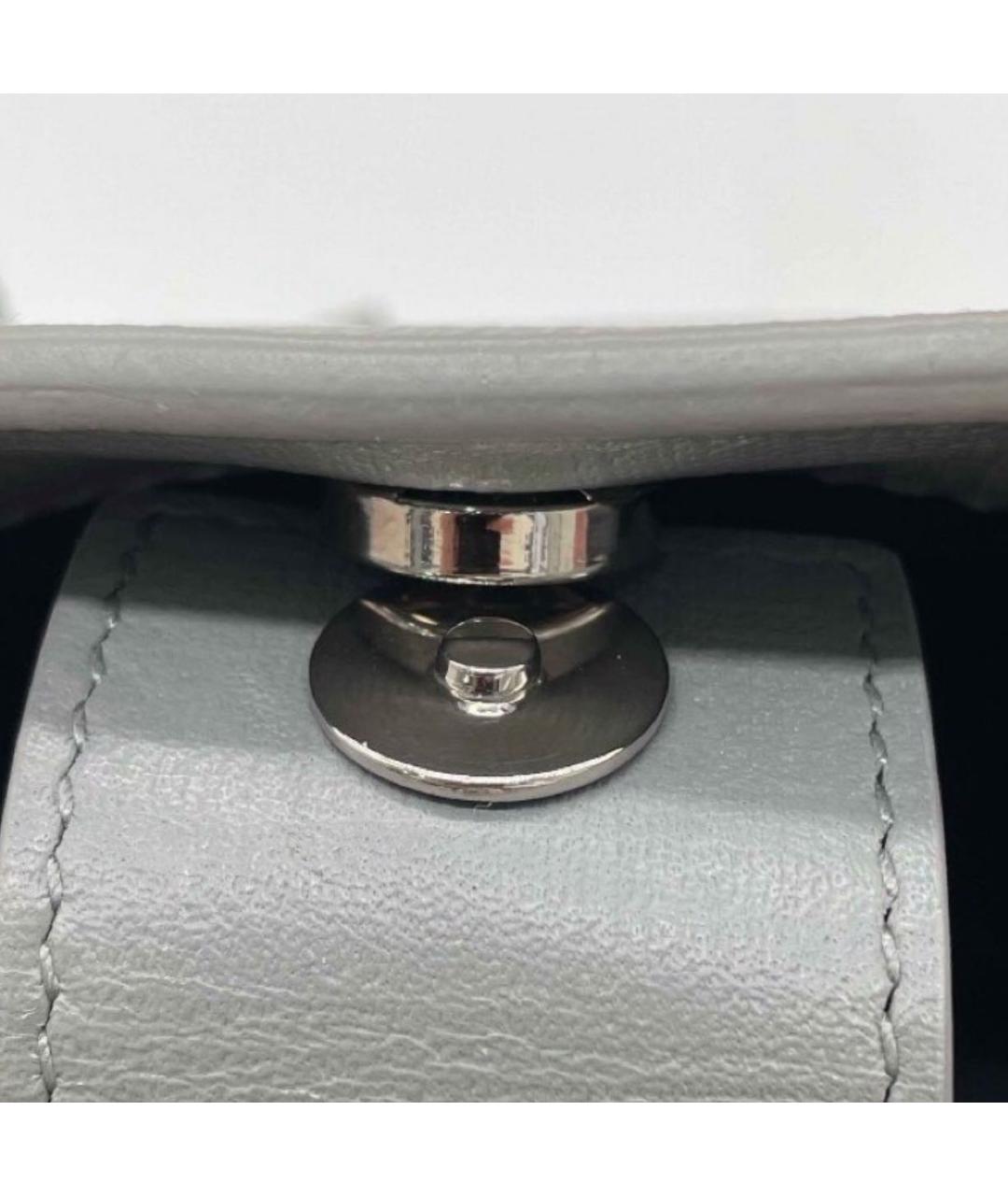 BALENCIAGA Антрацитовая кожаная сумка через плечо, фото 3