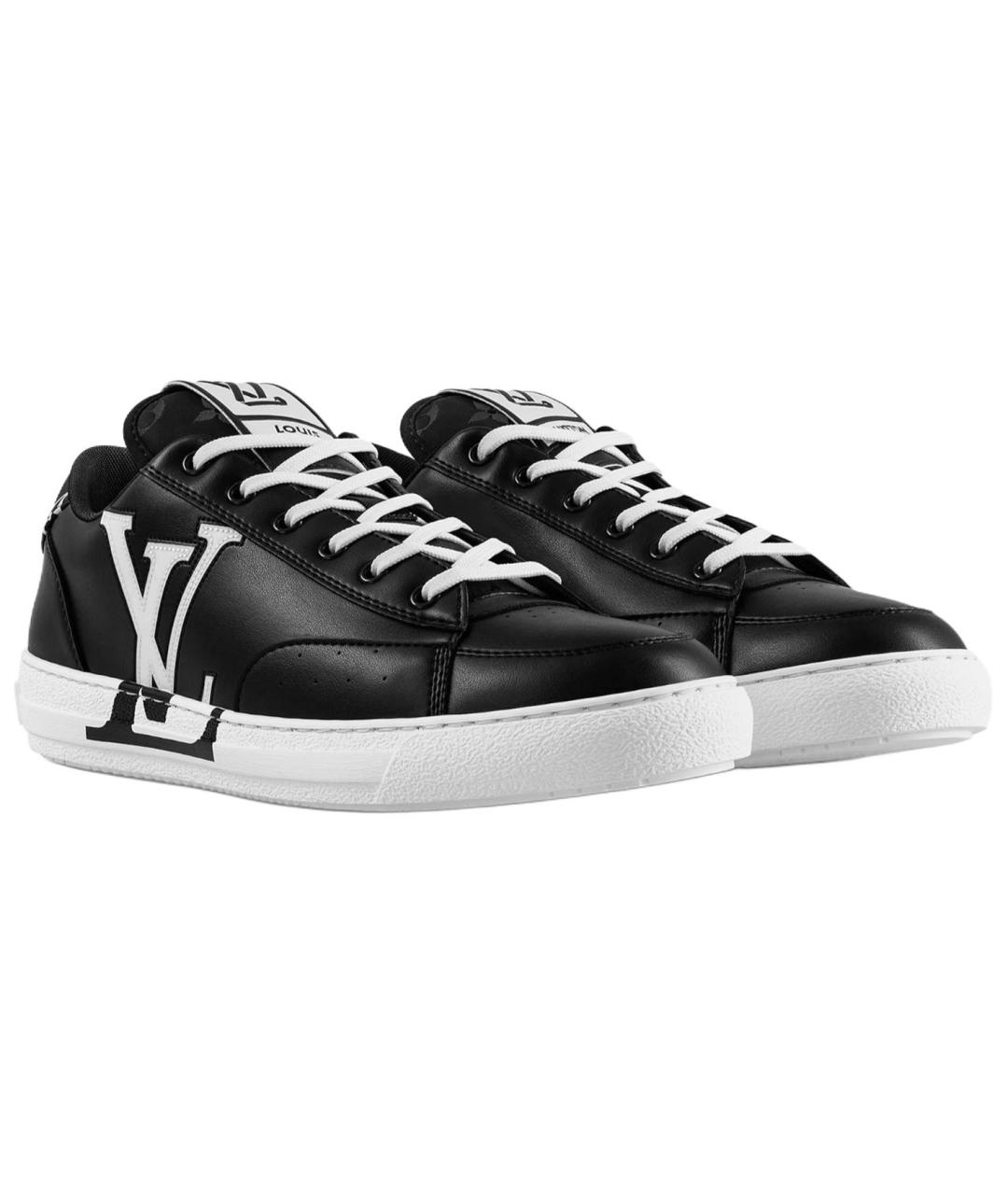 LOUIS VUITTON Черные низкие кроссовки / кеды, фото 2