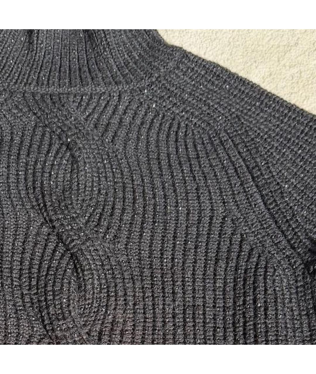 RALPH LAUREN Черный шерстяной джемпер / свитер, фото 4