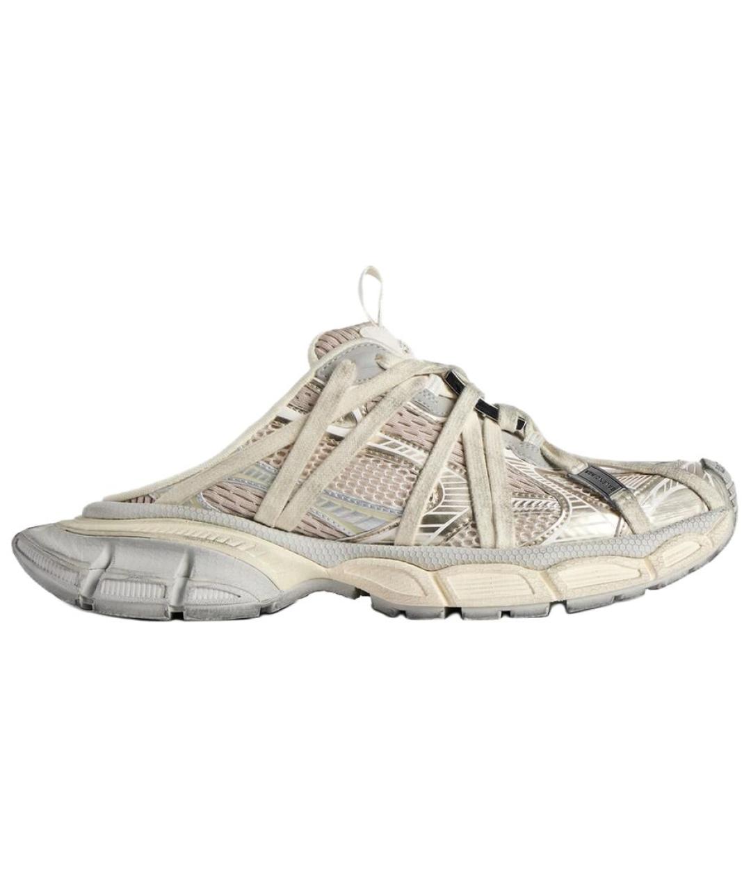 BALENCIAGA Бежевые низкие кроссовки / кеды, фото 1