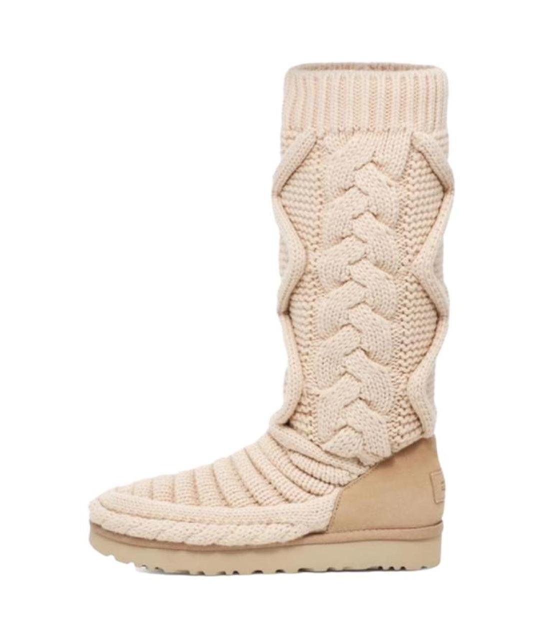 UGG Бежевые сапоги, фото 4