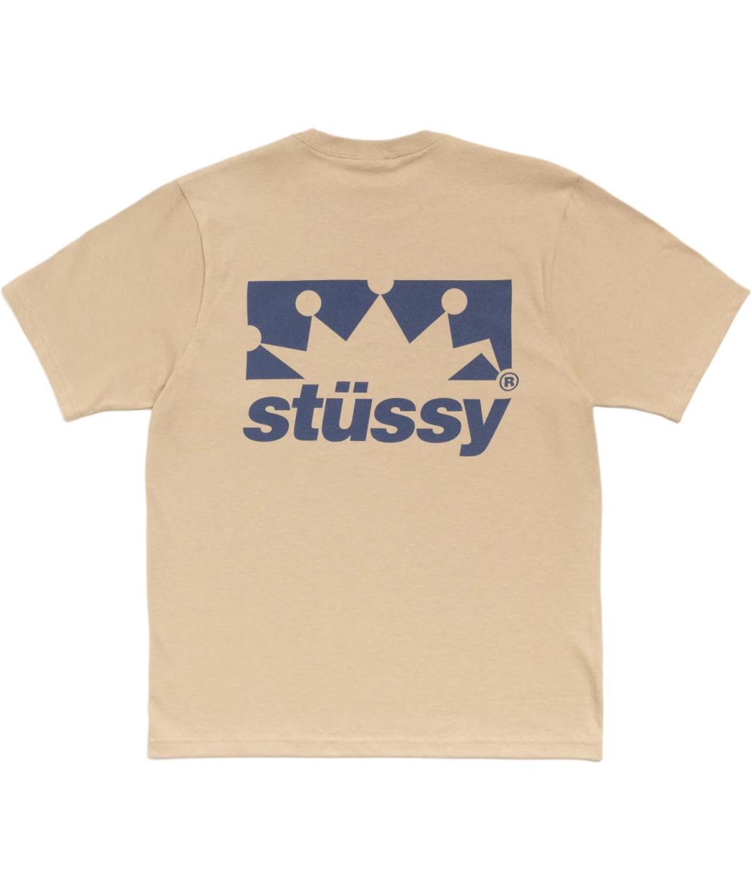 STUSSY Бежевая футболка, фото 2