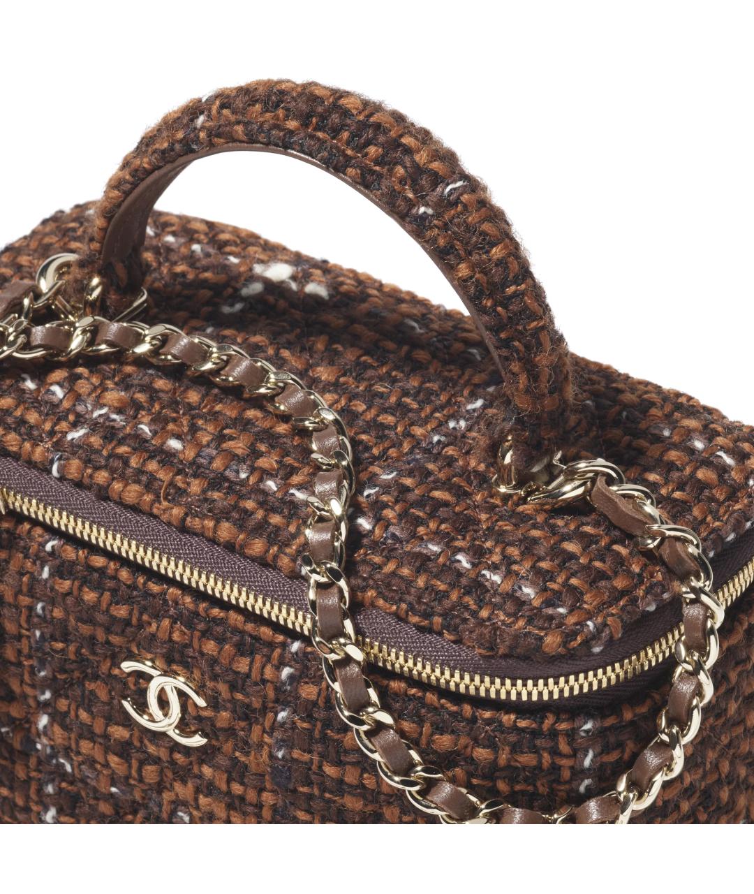 CHANEL Коричневая сумка через плечо, фото 4