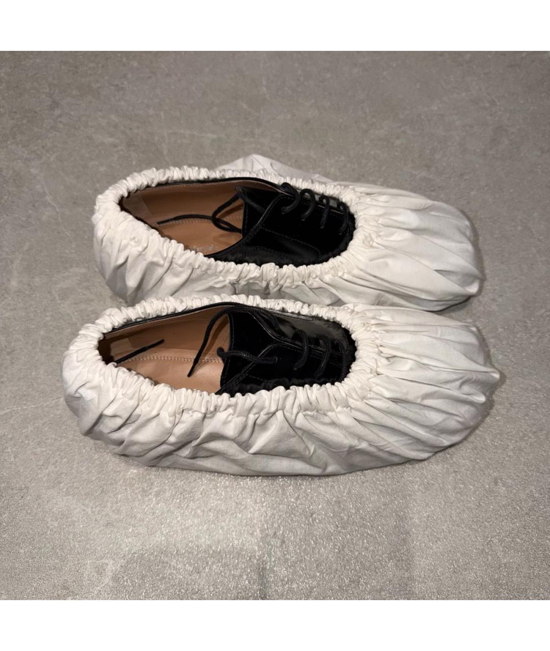 MAISON MARGIELA Черные кожаные туфли, фото 6