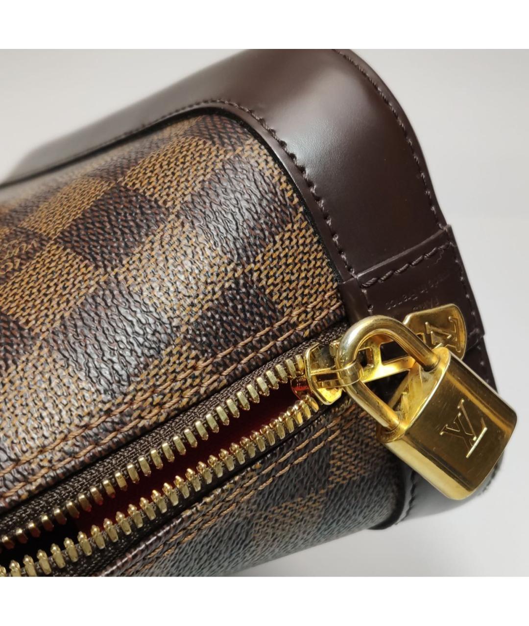 LOUIS VUITTON Коричневая сумка с короткими ручками, фото 7