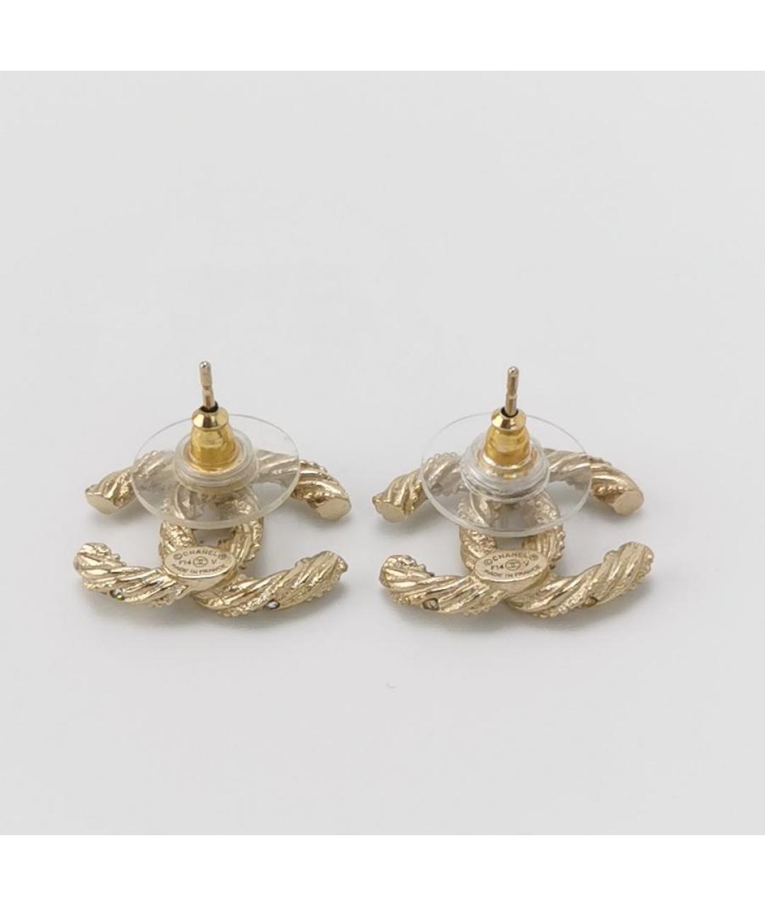 CHANEL Золотые серьги, фото 2