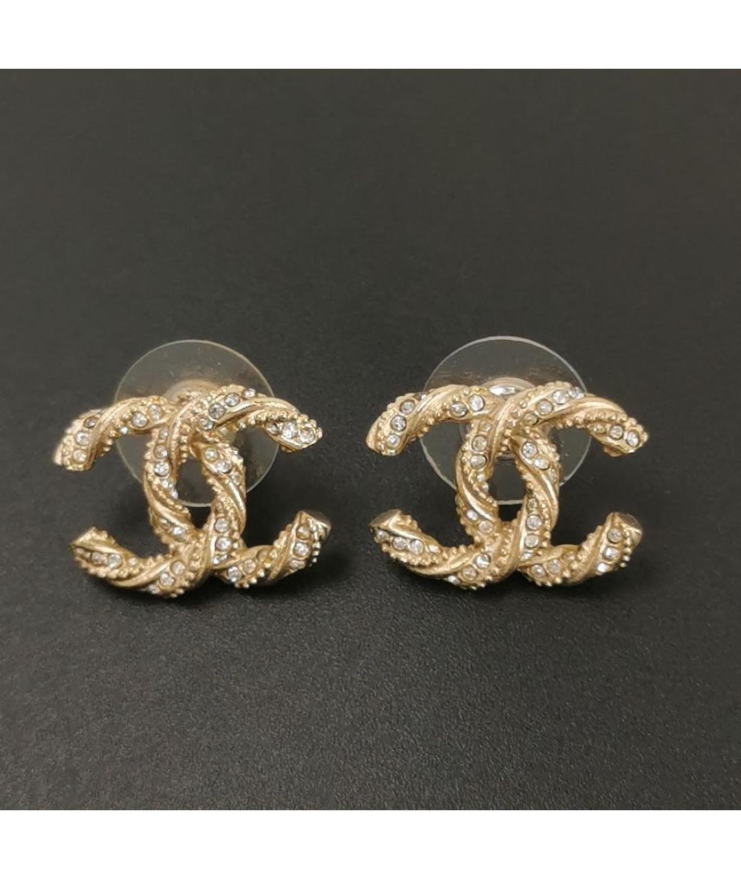 CHANEL Золотые серьги, фото 3