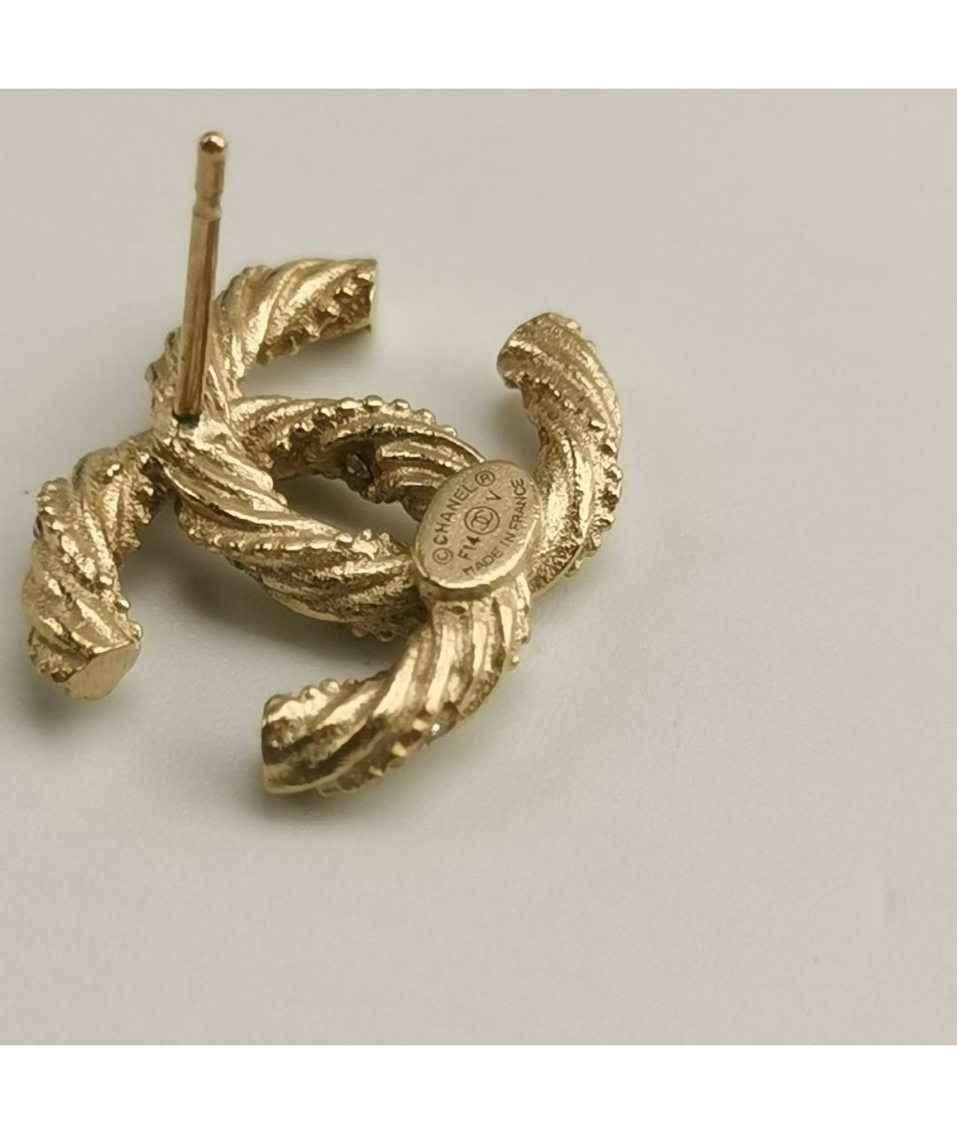 CHANEL Золотые серьги, фото 5