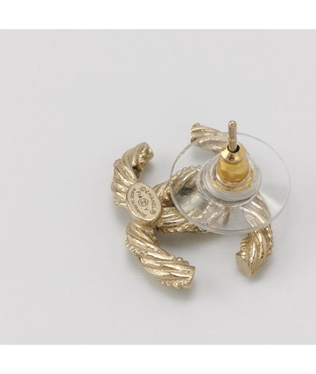 CHANEL Золотые серьги, фото 4