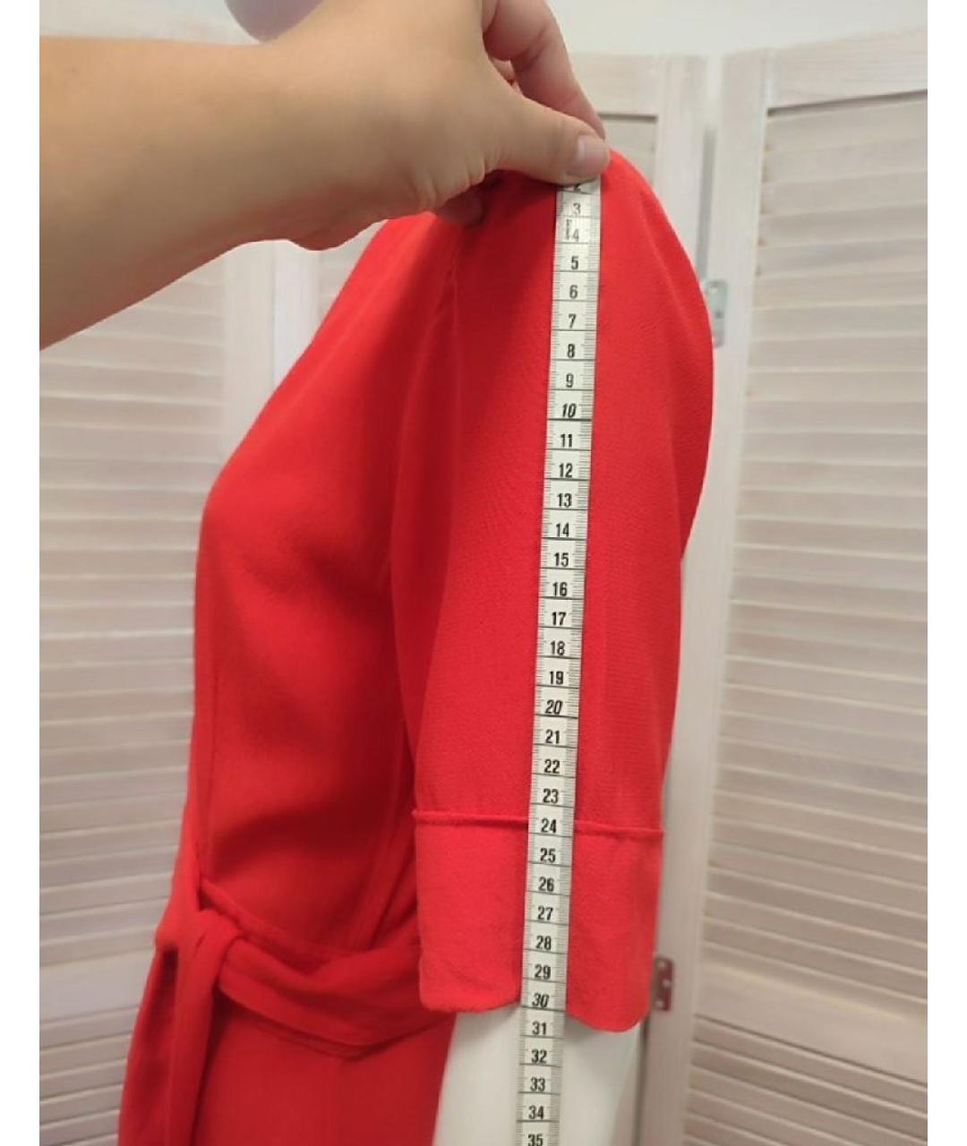 ARKET Красное вискозное повседневное платье, фото 6