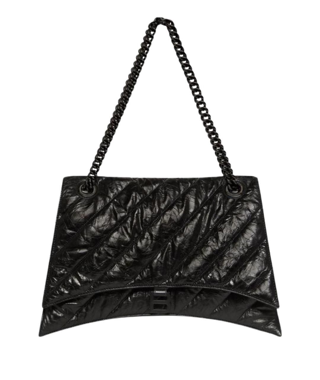 BALENCIAGA Черная кожаная сумка через плечо, фото 1