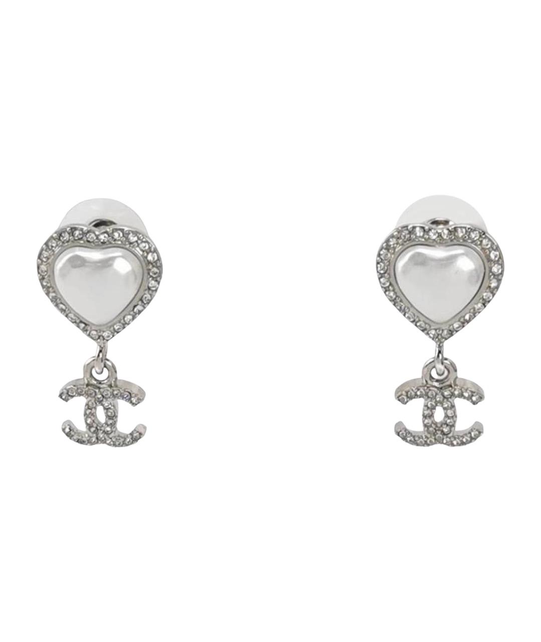CHANEL Серебряные серьги, фото 1