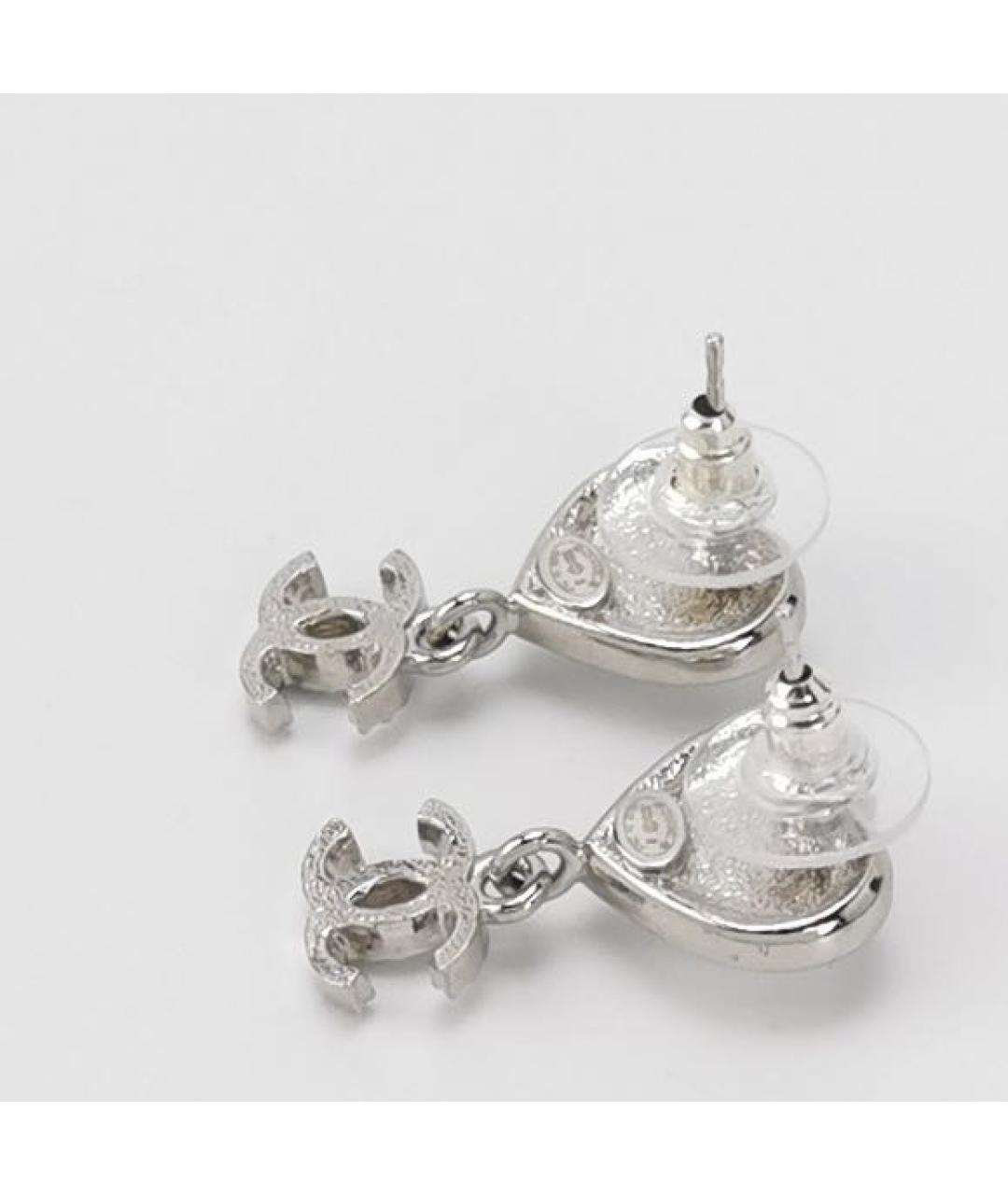 CHANEL Серебряные серьги, фото 2