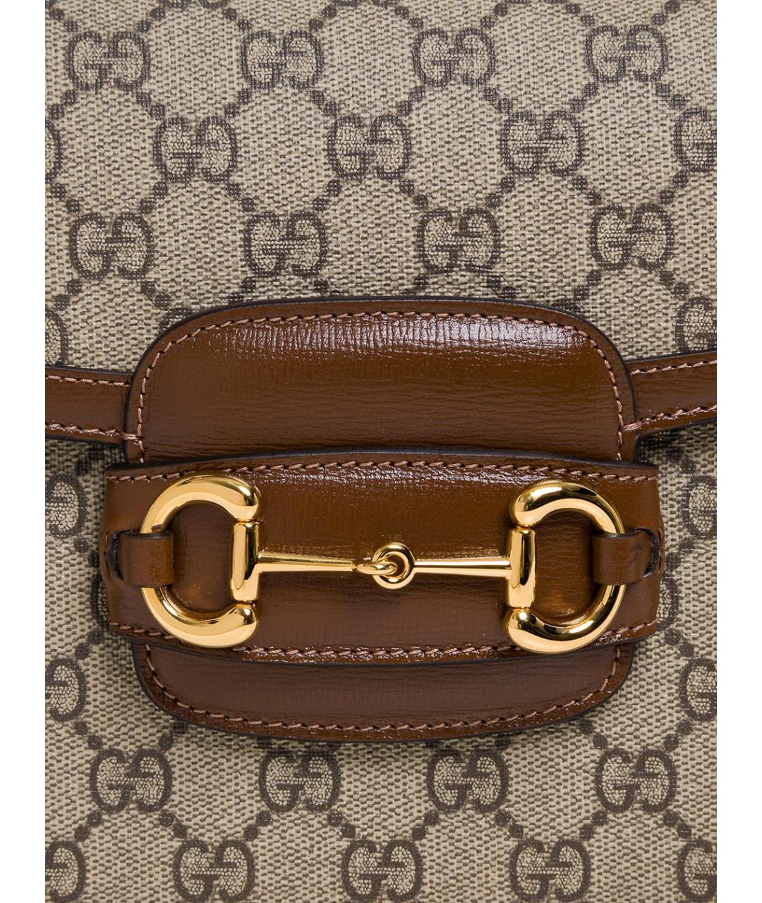 GUCCI Бежевая сумка через плечо из искусственной кожи, фото 3