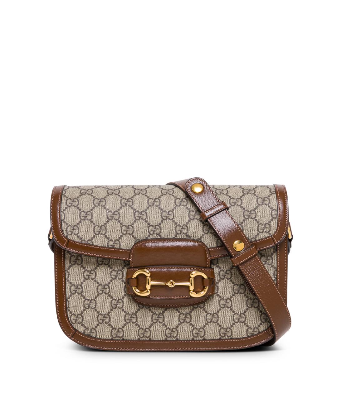 GUCCI Бежевая сумка через плечо из искусственной кожи, фото 1