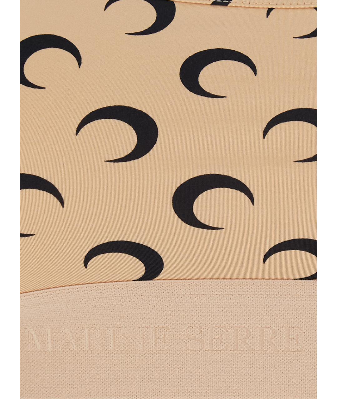 MARINE SERRE Бежевая полиамидовая майка, фото 2