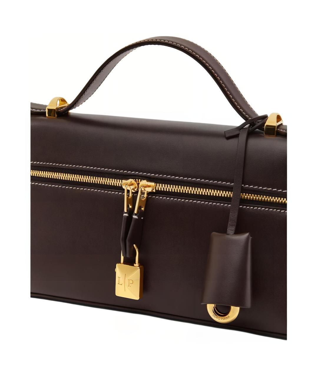 LORO PIANA Черная сумка через плечо, фото 5