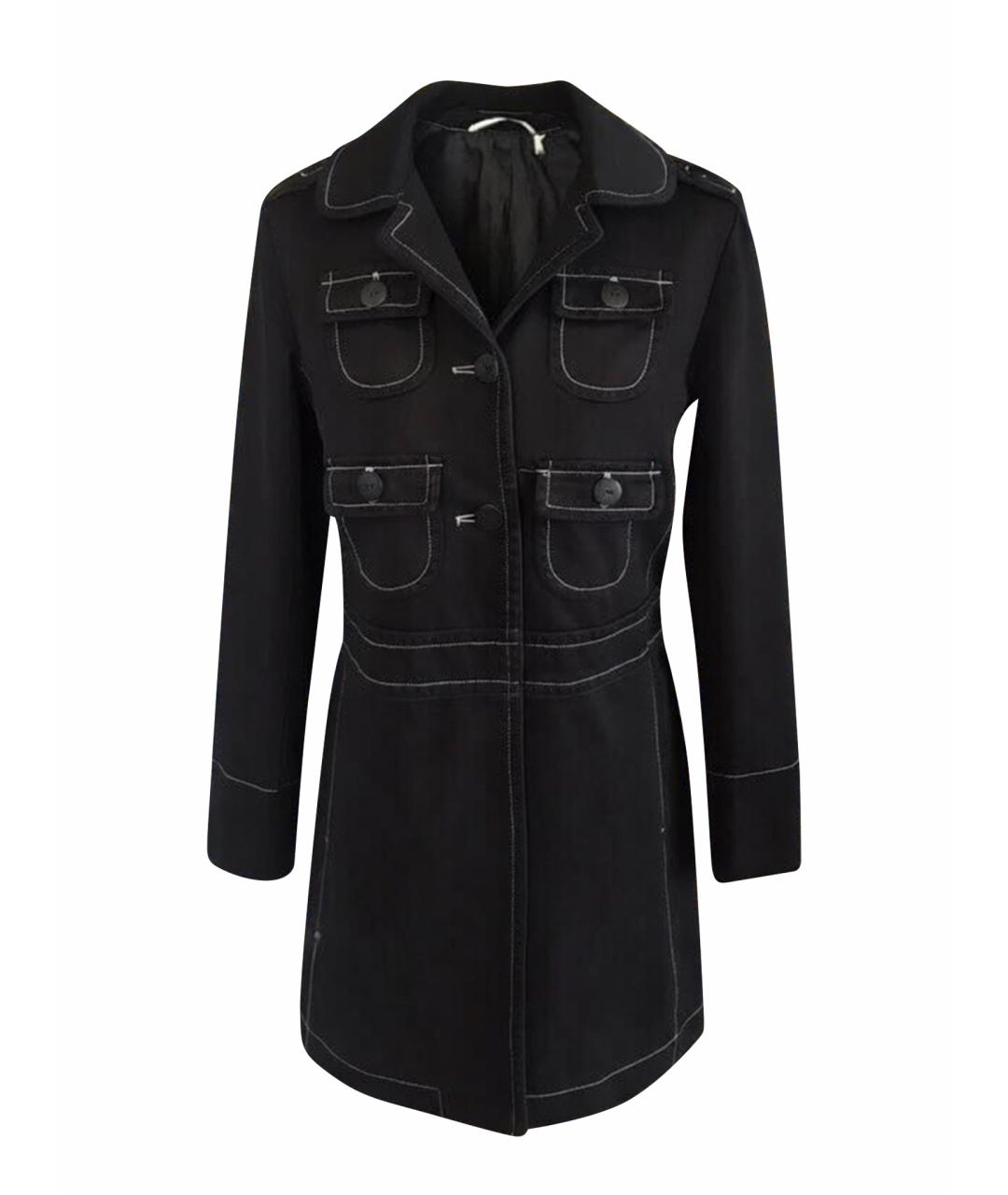 MARC JACOBS Черный хлопковый тренч/плащ, фото 1